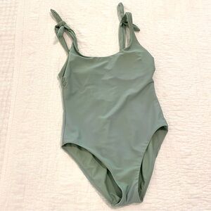 Minnow Swim Sage Tie Knot One Piece Size Small